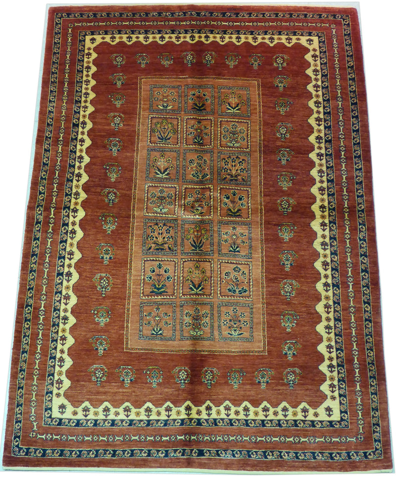 5'6" x 7'11"   Persian Kashkuli Rug Angle View