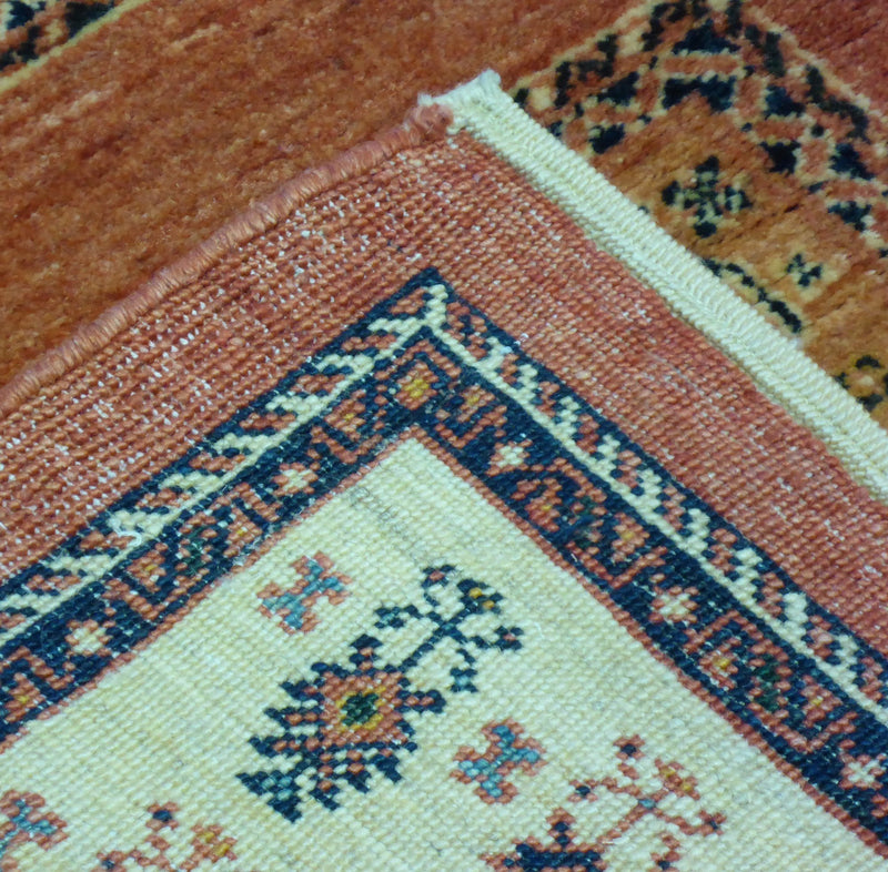 3'7" x 4'11"   Persian Kashkuli Rug Angle View