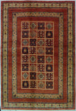 4'8" x 6'10"   Persian Kashkuli Rug Top View