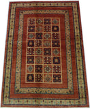 4'8" x 6'10"   Persian Kashkuli Rug Angle View