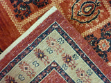 4'8" x 6'10"   Persian Kashkuli Rug Back View