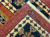 2'9" x 6'8"   Persian Kashkuli Runner Rug Back View