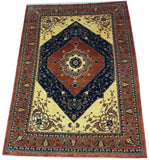 6'10" x 9'8"   Persian Kashkuli Rug Angle View