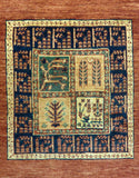 3'4" x 5'9"   Persian Kashkuli Rug Angle View