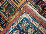 3'4" x 5'9"   Persian Kashkuli Rug Back View