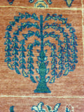 3'8" x 5'1"   Persian Kashkuli Rug Angle View