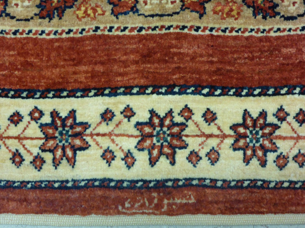 3'6" x 5'6"   Persian Kashkuli Rug Angle View