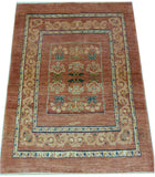 3'6" x 4'10"   Persian Kashkuli Rug Angle View