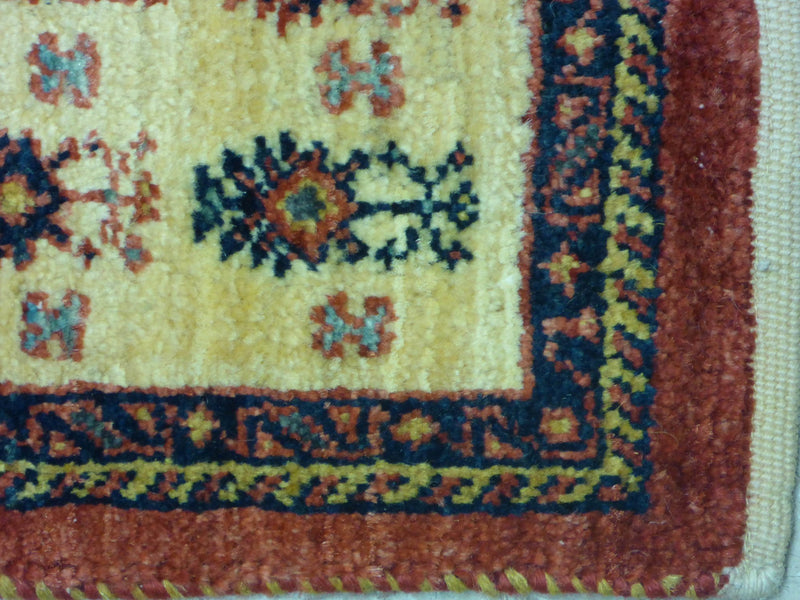 3'8" x 5'2"   Persian Kashkuli Rug Angle View