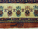 3'8" x 5'2"   Persian Kashkuli Rug Angle View