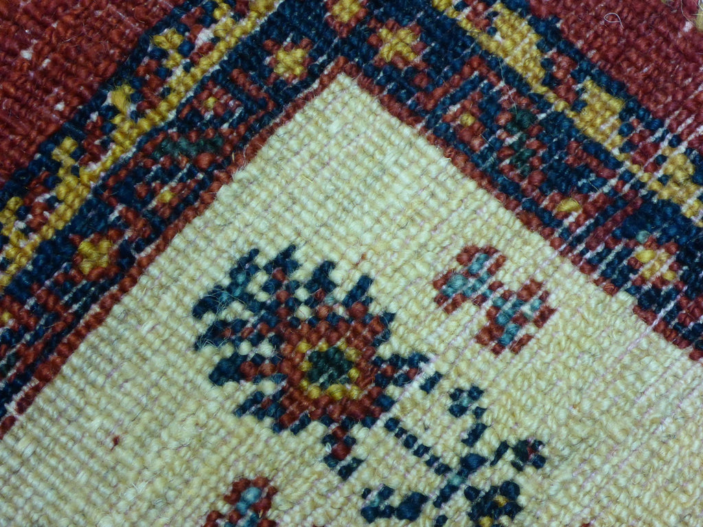 3'8" x 5'2"   Persian Kashkuli Rug Back View