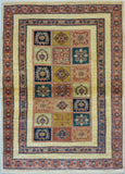 3'8" x 5'1"   Persian Kashkuli Rug Top View