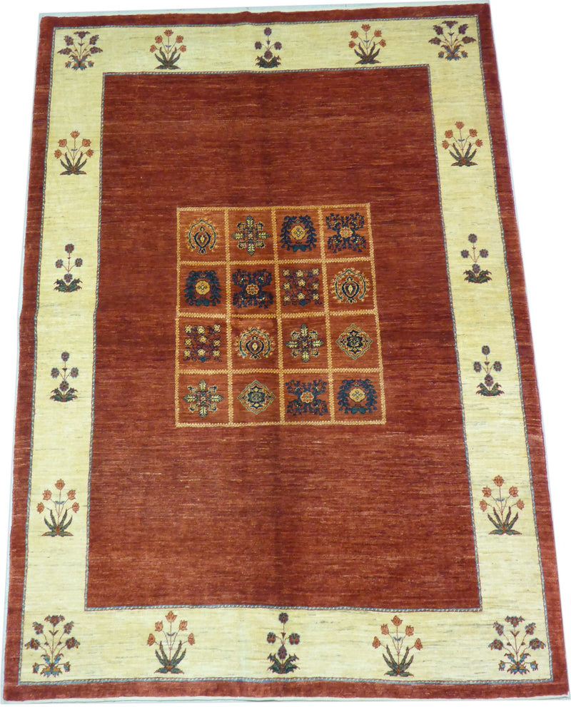 5'7" x 8'0"   Persian Kashkuli Rug Angle View