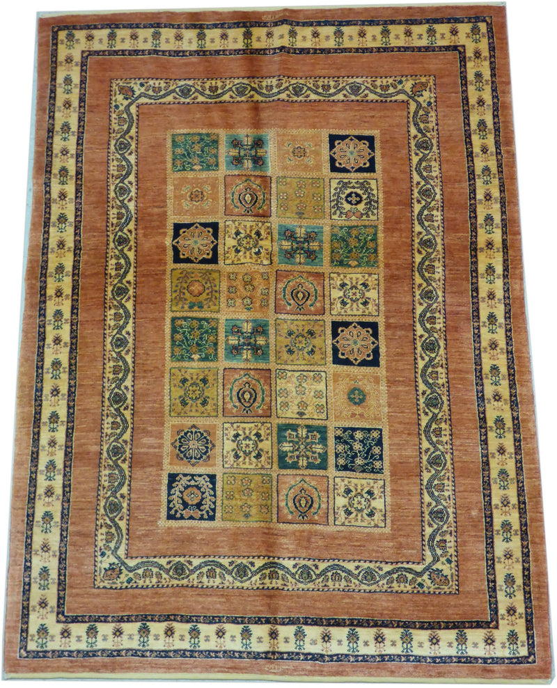 4'9" x 6'6"   Persian Kashkuli Rug Angle View