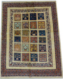 4'8" x 6'1"   Persian Kashkuli Rug Angle View
