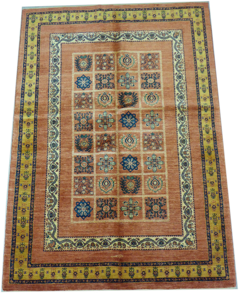 4'8" x 6'9"   Persian Kashkuli Rug Angle View