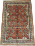 5'4" x 7'10"   Persian Kashkuli Rug Angle View