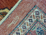5'4" x 7'10"   Persian Kashkuli Rug Back View