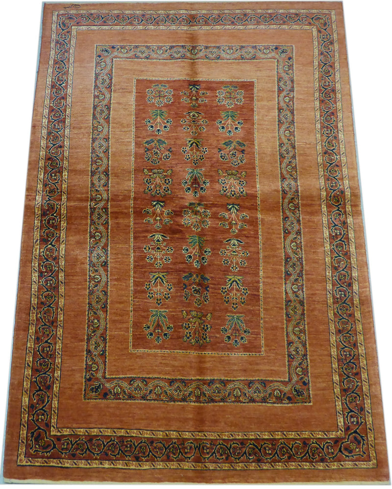 4'9" x 7'2"   Persian Kashkuli Rug Angle View