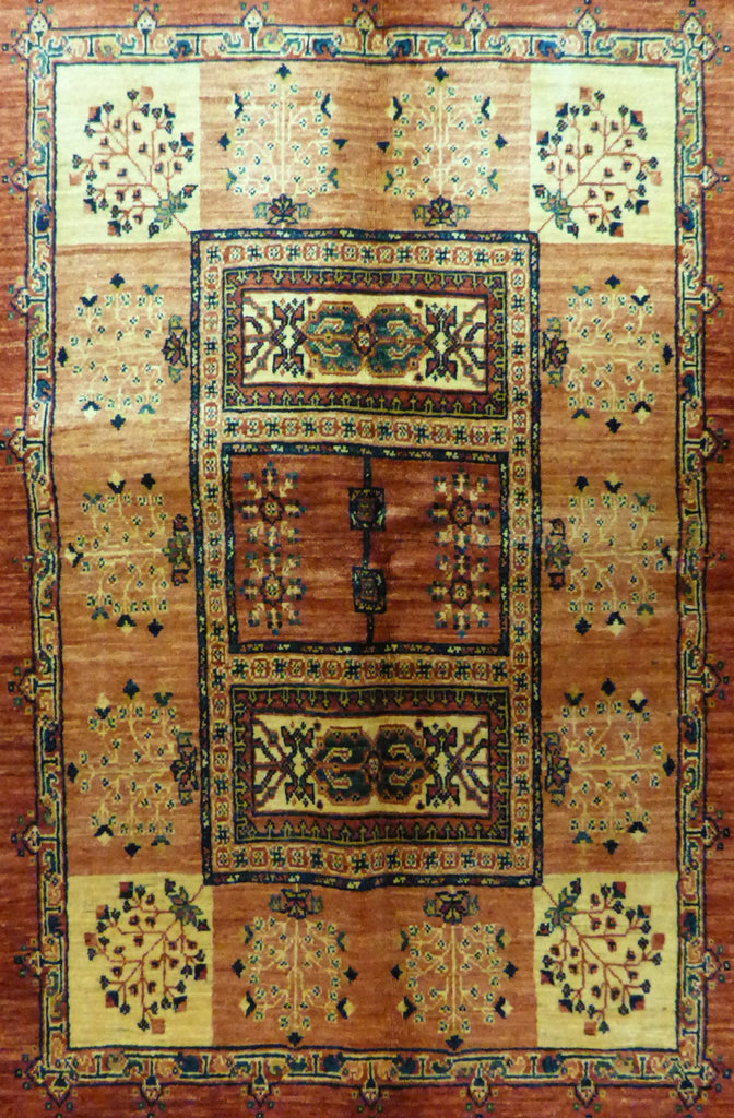 5'8" x 8'0"   Persian Kashkuli Rug Angle View