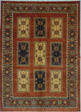 5'8" x 7'5"   Persian Kashkuli Rug Top View