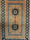 2'9" x 7'1"   Persian Kashkuli Runner Rug Angle View