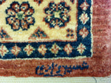 3'7" x 4'11"   Persian Kashkuli Rug Angle View