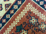 3'7" x 4'11"   Persian Kashkuli Rug Back View