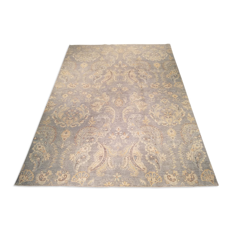 8'10" x 11'8"   Pakistani Peshawar Rug Angle View