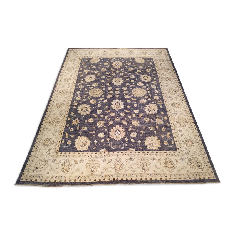 9'0" x 12'0"   Pakistani Peshawar Rug Angle View