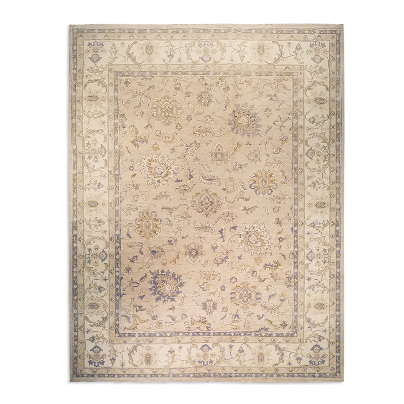 9'1" x 11'9"   Pakistani Peshawar Rug Top View