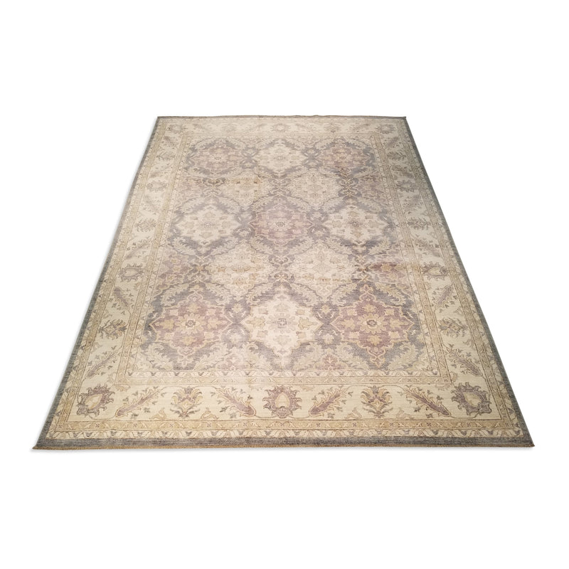 9'0" x 11'11"   Pakistani Peshawar Rug Angle View