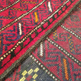 3'5" x 6'7"   Persian Balouch Rug Back View