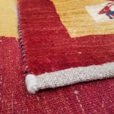 4'11" x 6'6"   Persian Gabbeh Rug Back View