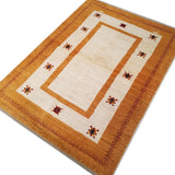 3'11" x 5'5"   Persian Gabbeh Rug Angle View