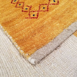 3'11" x 5'5"   Persian Gabbeh Rug Back View