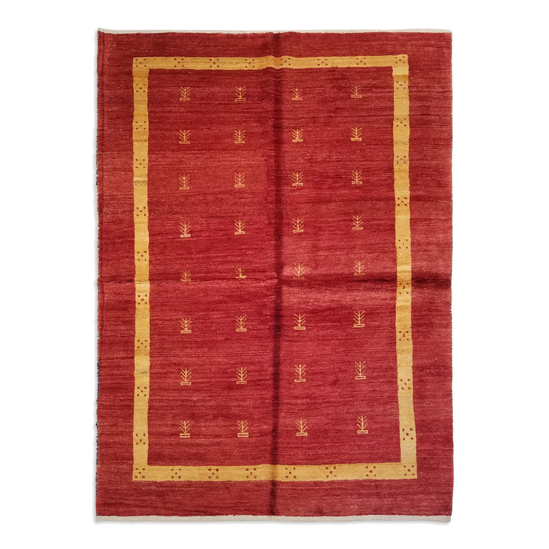 4'11" x 6'8"   Persian Gabbeh Rug Top View