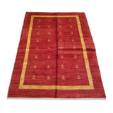 4'11" x 6'8"   Persian Gabbeh Rug Angle View