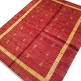 4'11" x 6'8"   Persian Gabbeh Rug Angle View