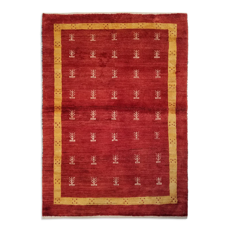 4'1" x 5'8"   Persian Gabbeh Rug Top View