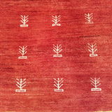 4'1" x 5'8"   Persian Gabbeh Rug Angle View