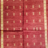 4'10" x 6'7"   Persian Gabbeh Rug Angle View