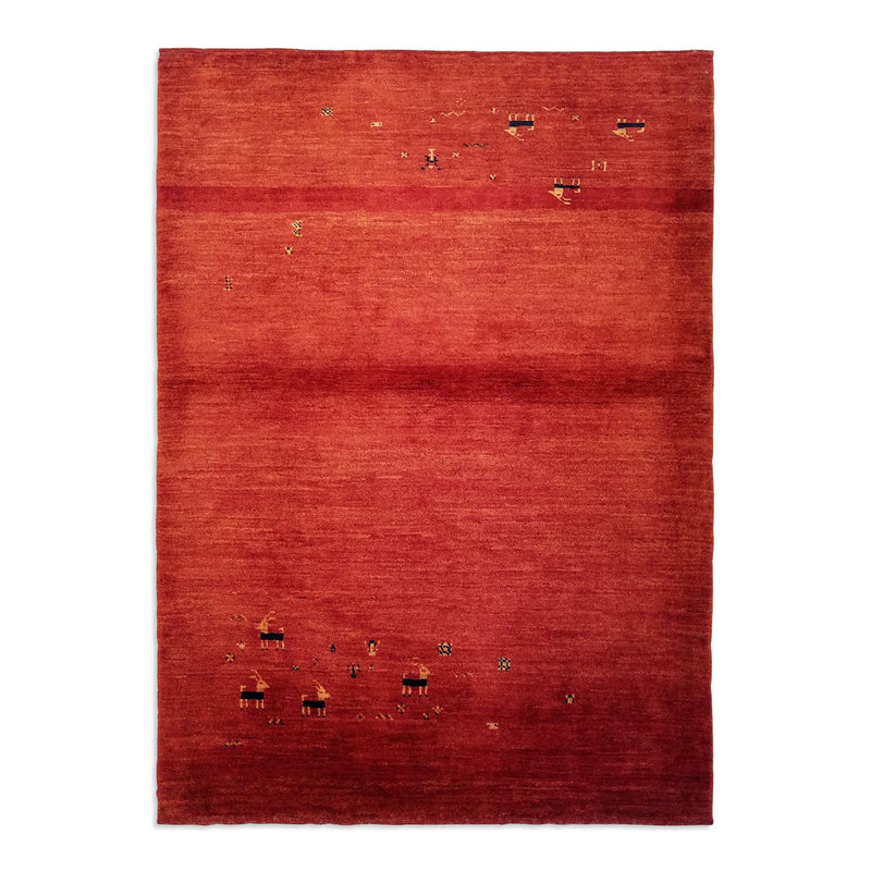 4'0" x 5'6"   Persian Gabbeh Rug Top View