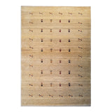 4'1" x 5'9"   Persian Gabbeh Rug Top View