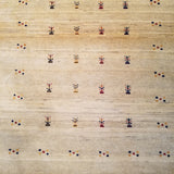 4'1" x 5'9"   Persian Gabbeh Rug Angle View