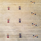 4'1" x 5'9"   Persian Gabbeh Rug Angle View