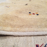4'1" x 5'9"   Persian Gabbeh Rug Back View
