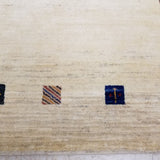 4'0" x 5'7"   Persian Gabbeh Rug Angle View