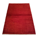 4'2" x 5'8"   Persian Gabbeh Rug Angle View