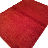 4'2" x 5'8"   Persian Gabbeh Rug Angle View